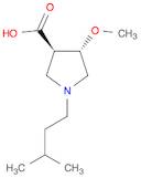 (3R,4S)-1-Isopentyl-4-methoxypyrrolidine-3-carboxylic acid