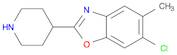 6-Chloro-5-methyl-2-(piperidin-4-yl)benzo[d]oxazole