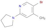 5-Bromo-4-methyl-2-(1-pyrrolidinyl)pyridine