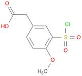 [3-(Chlorosulfonyl)-4-methoxyphenyl]acetic Acid