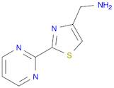 1-[2-(2-pyrimidinyl)-1,3-thiazol-4-yl]methanamine