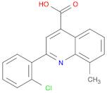 2-(2-CHLOROPHENYL)-8-METHYLQUINOLINE-4-CARBOXYLICACID