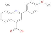 2-(4-METHOXYPHENYL)-8-METHYLQUINOLINE-4-CARBOXYLIC ACID