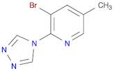 3-Bromo-5-methyl-2-(4H-1,2,4-triazol-4-yl)pyridine