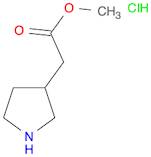 3-Pyrrolidineacetic acid, Methyl ester, hydrochloride