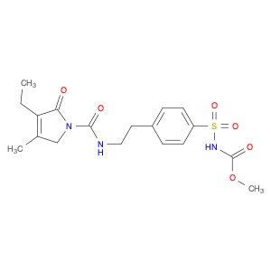 Methyl N-[[4-[2-[[(3-ethyl-2,5-dihydro-4-methyl-2-oxo-1H-pyrrol-1-yl)carbonyl]amino]ethyl]phenyl]s…