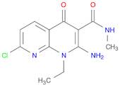 2-​Amino-​7-​chloro-​1-​ethyl-​N-​methyl-​4-​oxo-​1,​4-​dihydro-​1,​8-​naphthyridine-​3-​carboxami…