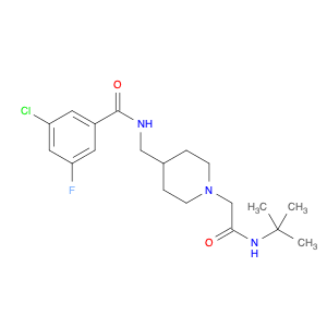 N-((1-(2-(tert-Butylamino)-2-oxoethyl)piperidin-4-yl)methyl)-3-chloro-5-fluorobenzamide