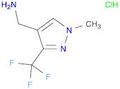 (3-(Trifluoromethyl)-1-methyl-1H-pyrazol-4-yl)methanamine hydrochloride