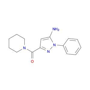 (5-amino-1-phenyl-1H-pyrazol-3-yl)(piperidin-1-yl)methanone