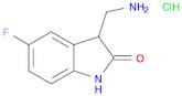 3-(Aminomethyl)-5-fluoro-1,3-dihydro-2H-indol-2-onehydrochloride