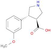 (3R,4S)-4-(3-Methoxyphenyl)pyrrolidine-3-carboxylic acid