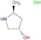 3-Pyrrolidinol, 5-Methyl-, hydrochloride, (3S,5S)-