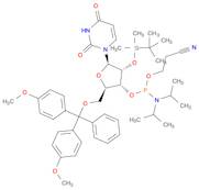 5'-O-(4,4-Dimethoxytrityl)-2'-O-[(tert-butyl)dimethylsilyl]uridine-3'-(2-cyanoethyl-N,N-diisopropy…