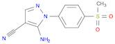 5-Amino-1-(4-(methylsulfonyl)phenyl)-1H-pyrazole-4-carbonitrile