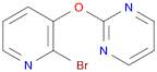 2-(2-BroMo-pyridin-3-yloxy)-pyriMidine, 98+% C9H6BrN3O, MW