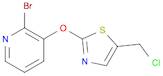 2-BroMo-3-(5-chloroMethyl-thiazol-2-yloxy)-pyridine, 98+% C9H6BrClN2OS, MW