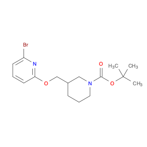 3-(6-BroMo-pyridin-2-yloxyMethyl)-piperidine-1-carboxylic acid tert-butyl ester, 98+% C16H23BrN2O3…