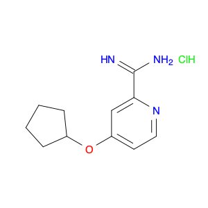4-(Cyclopentyloxy)picolinimidamide hydrochloride
