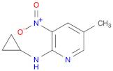 2-CyclopropylaMino-5-Methyl-3-nitropyridine