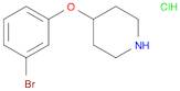 3-BROMOPHENYL 4-PIPERIDINYL ETHER HYDROCHLORIDE