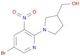 (1-(5-Bromo-3-nitropyridin-2-yl)pyrrolidin-3-yl)-methanol