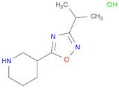 3-(3-isopropyl-1,2,4-oxadiazol-5-yl)piperidine hydrochloride