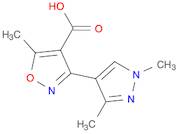 3-(1,3-Dimethyl-1H-pyrazol-4-yl)-5-methylisoxazole-4-carboxylic acid