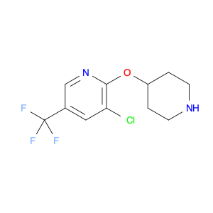 3-chloro-5-(trifluoromethyl)-2-pyridinyl 4-piperidinyl ether