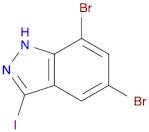 5,7-dibromo-3-iodo-1H-indazole