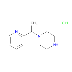 1-(1-(pyridin-2-yl)ethyl)piperazine hydrochloride, 98+% C11H18ClN3, MW