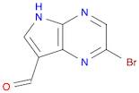 2-BroMo-5H-pyrrolo[2,3-b]pyrazine-7-carboxaldehyde