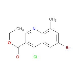 6-Bromo-4-chloro-8-methylquinoline-3-carboxylic acid ethyl ester