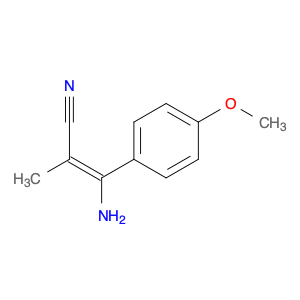 (E)-3-amino-3-(4-methoxyphenyl)-2-methylacrylonitrile