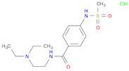 Benzamide, N-(2-(diethylamino)ethyl)-4-((methylsulfonyl)amino)-, monoh ydrochloride