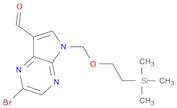 2-bromo-5-((2-(trimethylsilyl)ethoxy)methyl)-5H-pyrrolo[2,3-b]pyrazine-7-carbaldehyde