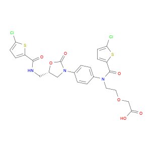 (S)-2-(2-(5-Chloro-N-(4-(5-((5-chlorothiophene-2-carboxamido)methyl)-2-oxooxazolidin-3-yl)phenyl)t…
