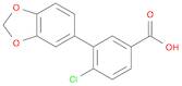 4-Chloro-3-(3,4-Methylenedioxyphenyl)benzoic acid