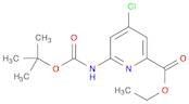 Ethyl 6-((tert-butoxycarbonyl)amino)-4-chloropicolinate