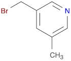 Pyridine, 3-(bromomethyl)-5-methyl- (9CI)