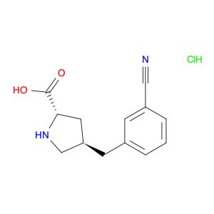 (2S,4R)-4-(3-Cyanobenzyl)pyrrolidine-2-carboxylic acid hydrochloride