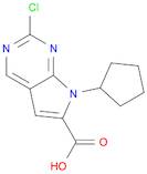 2-chloro-7-cyclopentyl-7H-pyrrolo[2,3-d]pyriMidine-6-carboxylic acid