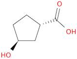 Cyclopentanecarboxylic acid, 3-hydroxy-, (1S-trans)-