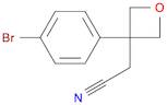 2-(3-(4-broMophenyl)oxetan-3-yl)acetonitrile