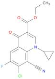 ethyl 7-chloro-8-cyano-1-cyclopropyl-6-fluoro-4-oxo-1,4-dihydroquinoline-3-carboxylate