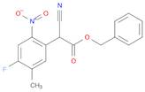 Benzyl 2-cyano-2-(4-fluoro-5-Methyl-2-nitrophenyl)acetate