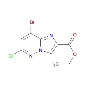 8-Bromo-6-chloroimidazo[1,2-b]pyridazine-2-carboxylic acid ethyl ester