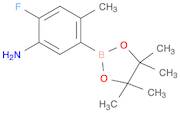 2-fluoro-4-methyl-5-(4,4,5,5-tetramethyl-1,3,2-dioxaborolan-2-yl)benzenamine