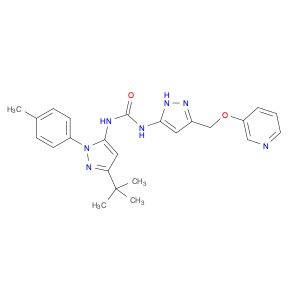1-(3-(tert-Butyl)-1-(p-tolyl)-1H-pyrazol-5-yl)-3-(3-((pyridin-3-yloxy)methyl)-1H-pyrazol-5-yl)urea