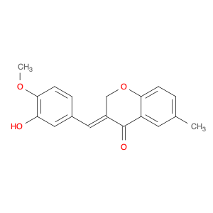 3-[1-(3-Hydroxy-4-methoxyphenyl)-meth-(E)-ylidene]-6-methyl-chroman-4-one